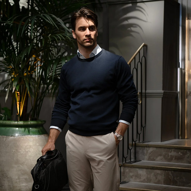 Striktrøje til mænd